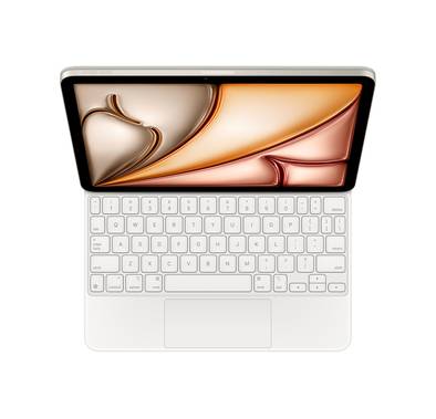 Apple Magic Keyboard for iPad Air 13" M2 with English Language, Front & Back Protection, Backlit Keys & a Scissor Mechanism, USB-C Port, Portable & Thin Design, Multi-Touch Gestures - White