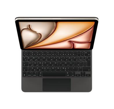Apple Magic Keyboard for iPad Air 11" M2 with Arabic Language, Front & Back Protection, Backlit Keys & a Scissor Mechanism, USB-C Port, Portable & Thin Design, Multi-Touch Gestures - Black