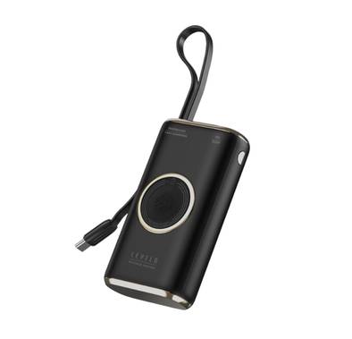 Levelo Roma 10000mAh Power Bank, Grip Cable, Fast Chargin...