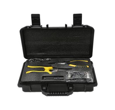 Green Lion Survival X9 Outdoor Tool Kit with Multi-Tool Knife, Foldable Shovel, Easy to Carry, Camping Friendly, 3 Flashlight Modes - Black