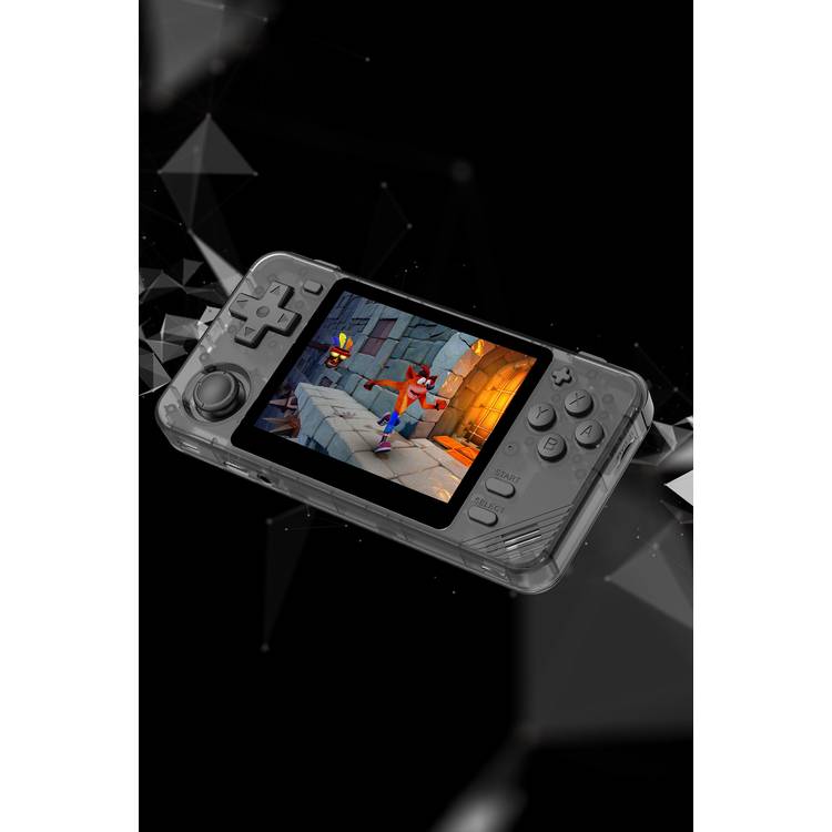 Porodo PDX640 Retro Arcade Game Console with 19 Emulators & 5000+ Built-in Games, 3.5" Screen Size, 60Hz Refresh Rate, Up to 8 Hours Playtime, Immersive Sound Play, Ergonomic Design, 2800mAh Battery Capacity - Gray