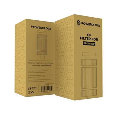 Powerology CF Filter for Powerology Reverse Osmosis Water Purifier & Dispenser (PROWDSP), Lightweight & Portable Design, Easy Replacement, User-Friendly - White