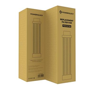 Powerology Replacement Filter for Powerology 4-Stage Reverse Osmosis Water Purifier Dispenser (PSROWTRD), Lightweight & Portable Design, Easy Replacement, User-Friendly - White 