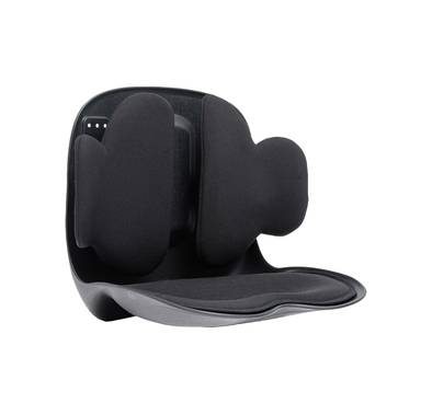 Green Lion Lumbar Pro Adjustable Back Posture Support with PP, PU & Fabric Material, 150kg Max Load Capacity, EVA Cushion Pad, Posture Support - Black