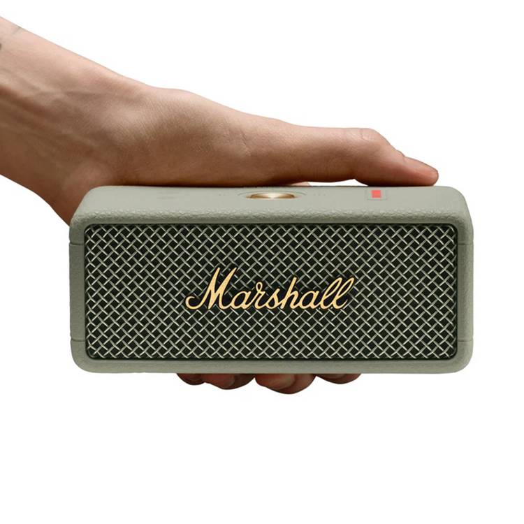 Marshall Emberton III Portable Wireless Speaker with More than 32 Hours of Playtime, IP67 Waterproof, Built-in Microphone, Bluetooth 5.3 - Sage