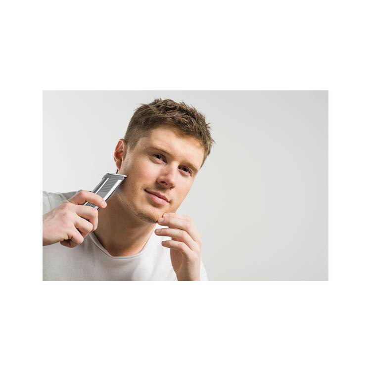 Porodo Lifestyle 14-in-1 Trimming Kit with IPX6 Waterproof Rating, Length Customization, Cord & Cordless Use,  600 mAh Battery Capacity - Silver 