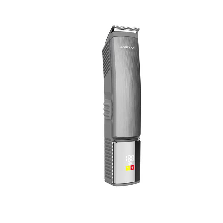 Porodo Lifestyle 14-in-1 Trimming Kit with IPX6 Waterproof Rating, Length Customization, Cord & Cordless Use,  600 mAh Battery Capacity - Silver 