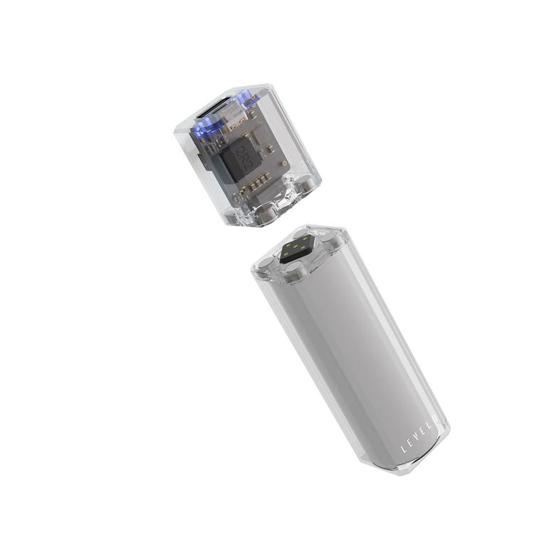 Levelo SwapCell Pro 15000mAh Powerbank with Accessories, 3 Battery Cells, Strong Magnetic Attachment, Arc Lighter & Torchlight Heads, Single Battery Cell & Head Included, Fast Charging - Transparent