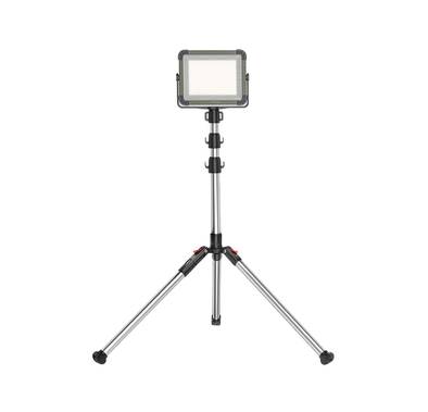 Green Lion Solar Camping Light with Power Bank Function, Up to 12 Hours Working Time, 4 Light Modes, 2.1m Maximum Adjustable Height, Digital Battery Display, 1500lm Brightness - Silver