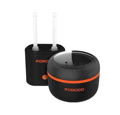 Porodo Lifestyle Wax Warming Hair Removal Kit with Automatic Heating, Type-C Charging, Quick Wax Melt, Suitable for Nose, Ears, Eyebrows & Moustache - Black
