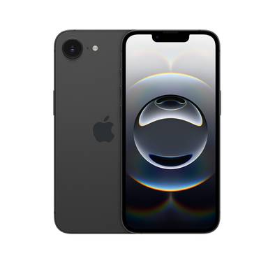 Apple iPhone 16e with 256GB Capacity & Dual eSIM, 6.1" Display, USB-C Connector, 6‑Core CPU, 4‑Core GPU, 5G Network Technology, Built-in Rechargeable Lithium-ion Battery, Middle East Version - Black