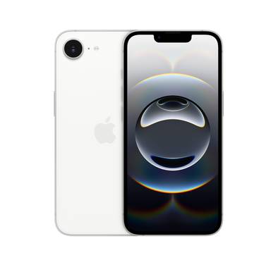 Apple iPhone 16e with 256GB Capacity & Dual eSIM, 6.1" Display, USB-C Connector, 6‑Core CPU, 4‑Core GPU, 5G Network Technology, Built-in Rechargeable Lithium-ion Battery, Middle East Version - White