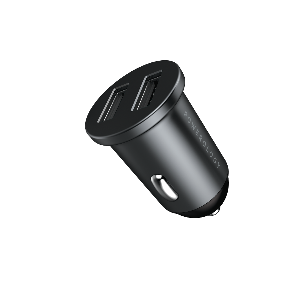 Powerology Aluminum Mini Car Charger