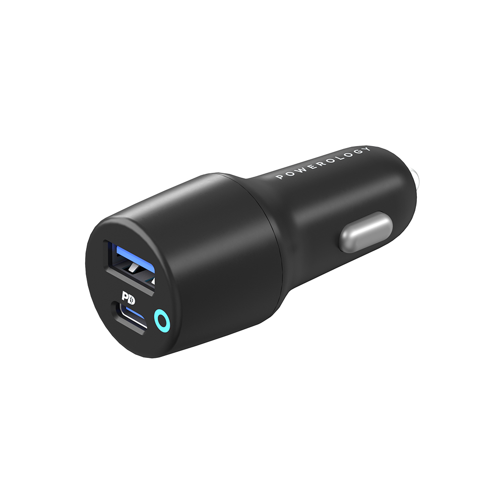 Powerology Dual Port LED Car Charger