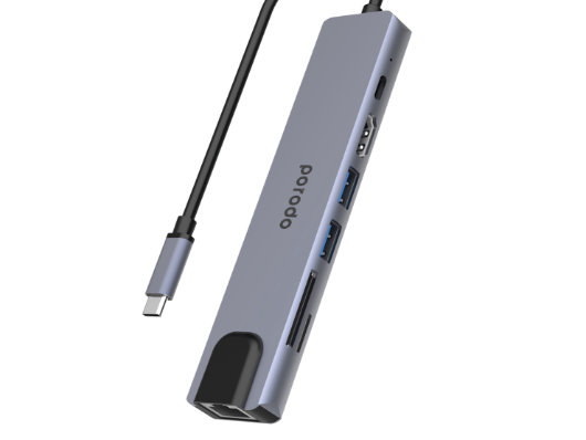 Buy NOVOO 7 IN1 USB C Docking Station HDMI Ethernet 1000Mbps, 3USB3.0,  USB2.0 for MacBook Pro Air iPad Pro Dell XPS Chromebook, Dark Grey  (NVHUB1R7PDNS) Online at Best Prices in India - JioMart.