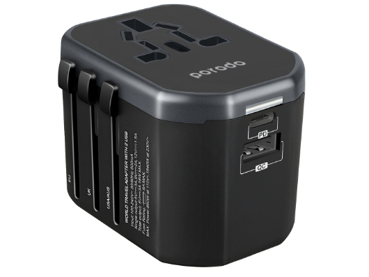 Universal Travel Charger with 3-ports and Fast Chargi...