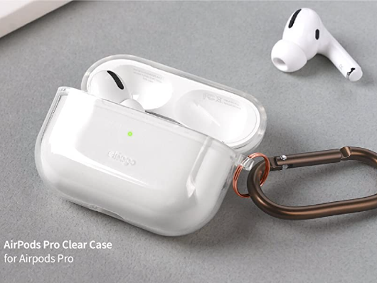 ELAGO Clear Case with Anti-Lost Ring for AirPods 