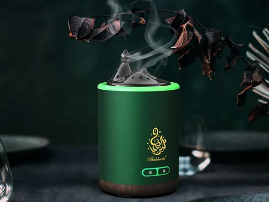 Green Lion Smart Bakhour Mini Portable Incense Burner with Light