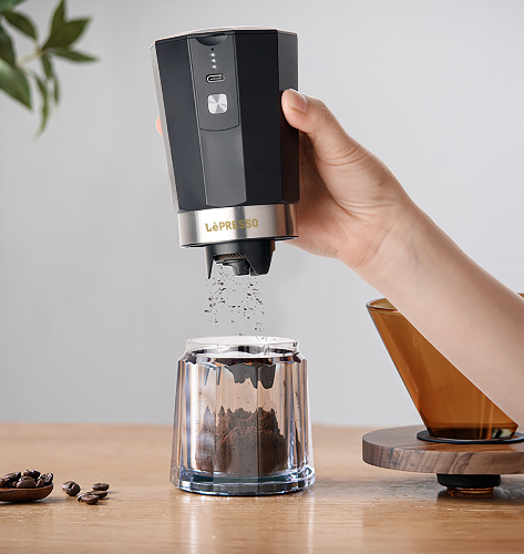 Purchase LePresso Black Rechargeable Coffee Grinder Now Online