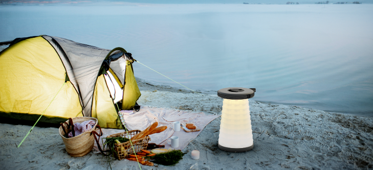 Porodo Camping Telescopic LED Stool 