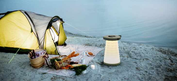 Porodo Camping Telescopic LED Stool 